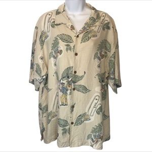 Tommy Bahama Hawaiian Shirt Tropical Musical